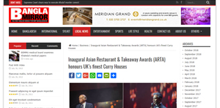 Inaugural Asian Restaurant and Takeaway Awards launches Newspaper