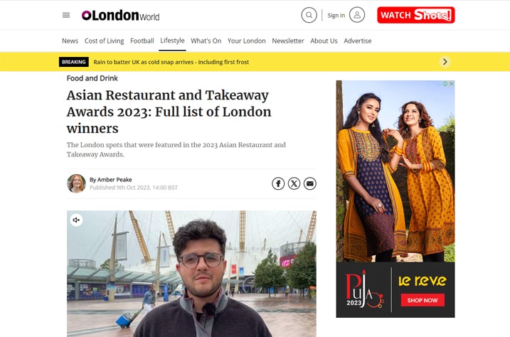 Asian Restaurant and Takeaway Awards 2023: Full list of London winners