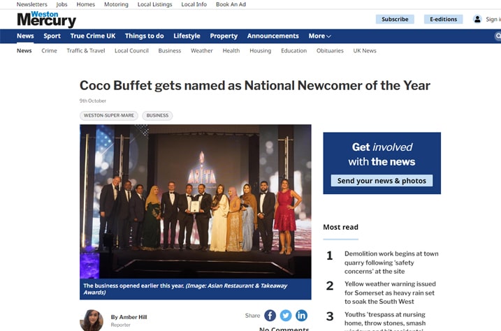 Coco Buffet gets named as National Newcomer of the Year