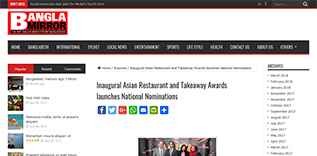 Inaugural Asian Restaurant and Takeaway Awards launches Newspaper