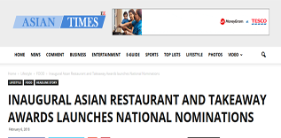 Inaugural Asian Restaurant and Takeaway Awards launches Newspaper