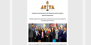 Inaugural Asian Restaurant and Takeaway Awards launches Newspaper