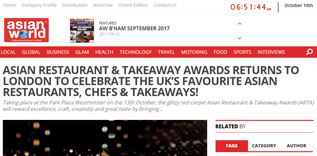 Inaugural Asian Restaurant and Takeaway Awards launches Newspaper