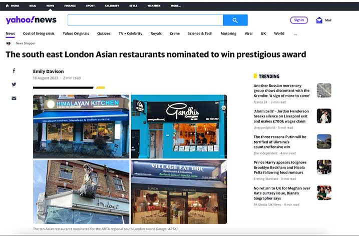 Inaugural Asian Restaurant and Takeaway Awards launches Newspaper