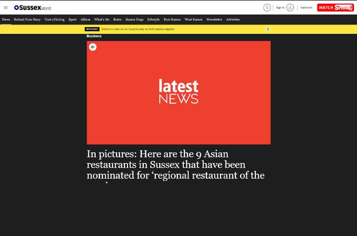 Inaugural Asian Restaurant and Takeaway Awards launches Newspaper