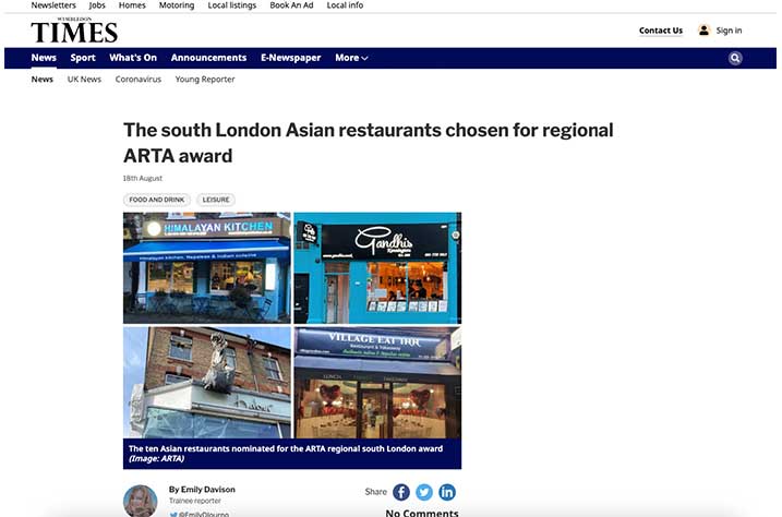 Inaugural Asian Restaurant and Takeaway Awards launches Newspaper