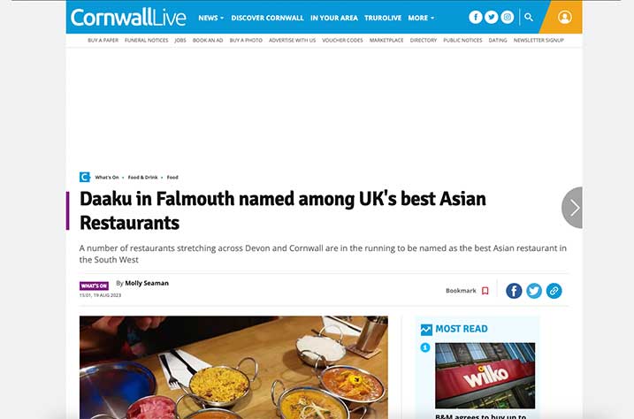 Inaugural Asian Restaurant and Takeaway Awards launches Newspaper