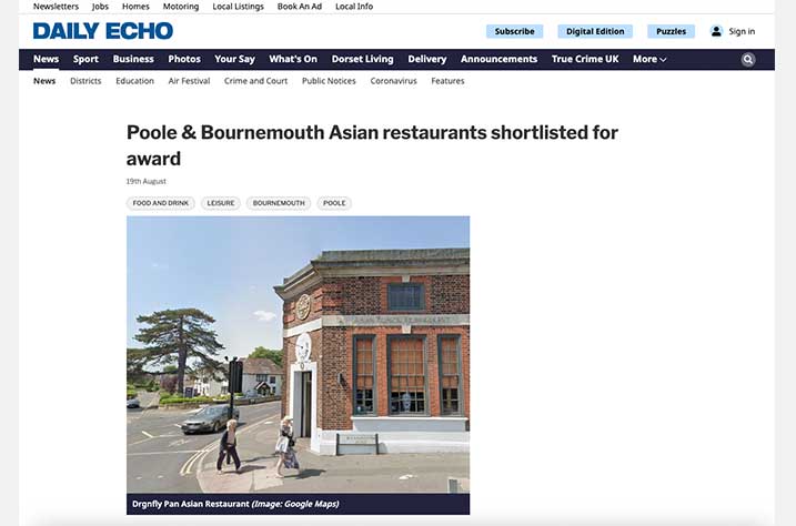 Inaugural Asian Restaurant and Takeaway Awards launches Newspaper