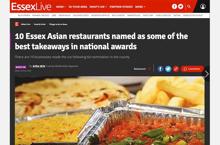 Inaugural Asian Restaurant and Takeaway Awards launches Newspaper