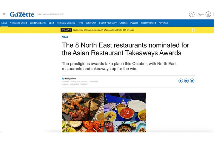 Inaugural Asian Restaurant and Takeaway Awards launches Newspaper