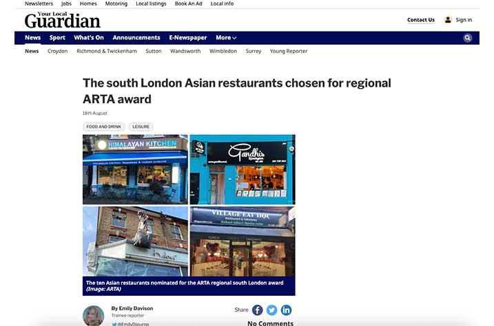 Inaugural Asian Restaurant and Takeaway Awards launches Newspaper