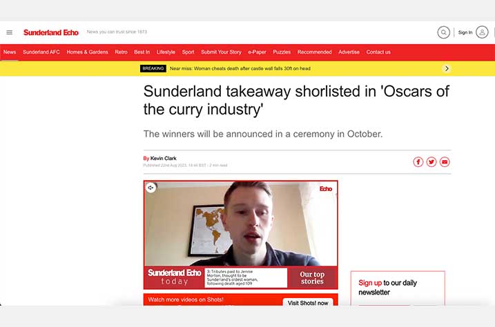 Inaugural Asian Restaurant and Takeaway Awards launches Newspaper